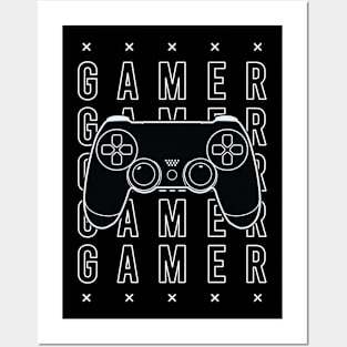 gamer controler Posters and Art